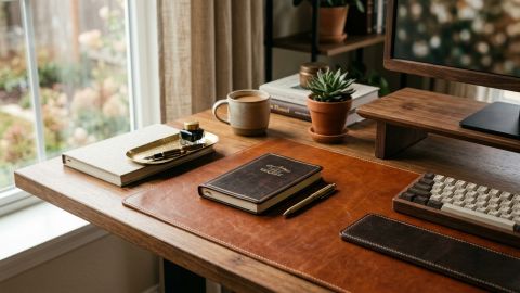 Guide to Organizing Your Workspace with a Leather Desk Mat