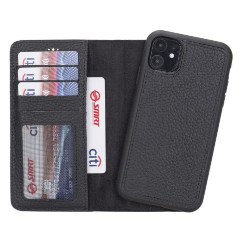 Magic iPhone 12 Mini Detachable Leather Wallet Case