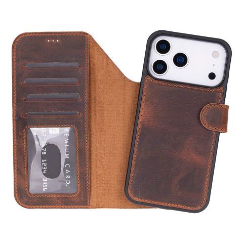 Magic iPhone 18 Pro Max / 17 Pro Max Leather Detachable Wallet Case