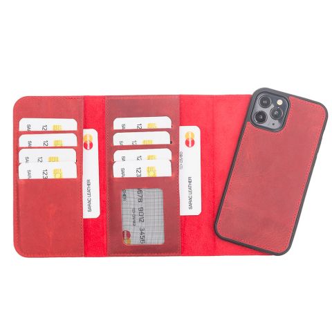 Santa iPhone 12 Pro Leather Detachable Wallet Case