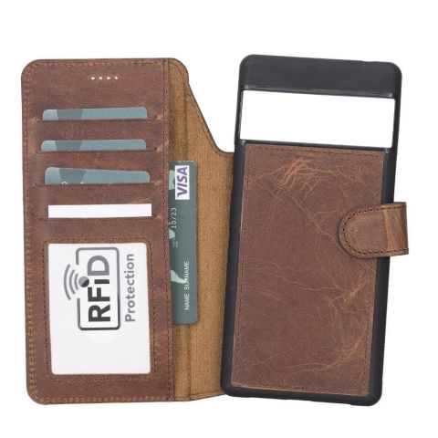 Magic Google Pixel 6 Pro Detachable Leather Wallet Case