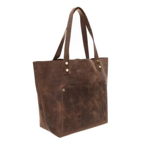 Moon Leather Tote Bag