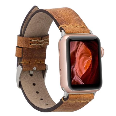 BA7 Apple Watch Deri Saat Kordonu