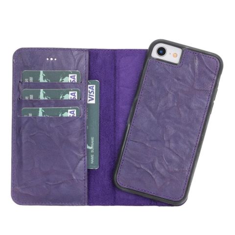 Magic iPhone SE / 8 / 7 Detachable Leather Wallet Case
