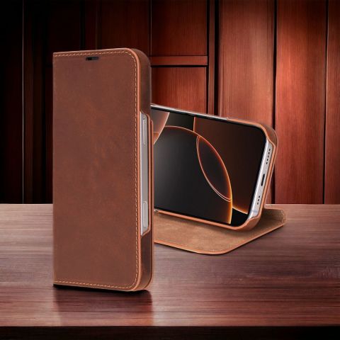 Sonat Leather iPhone 16 Pro Max Folio Case