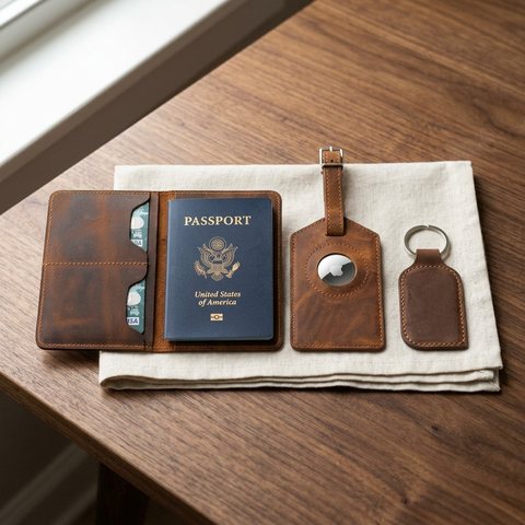 Traveler Gift Set (Saddle Brown)