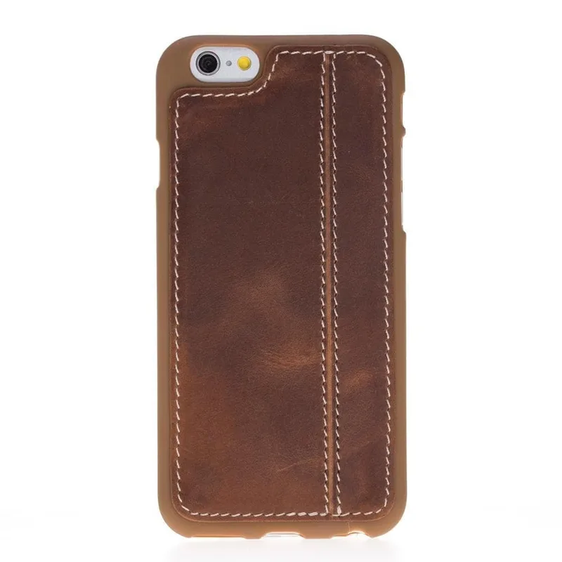 Flex Cover iPhone 6 / iPhone 6S Leather Case, Saddle Brown, Genuine leather