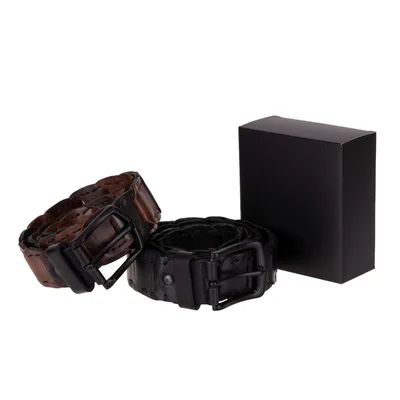 Vista Braided Leather Men's Belt, Genuine leather (Image 5)