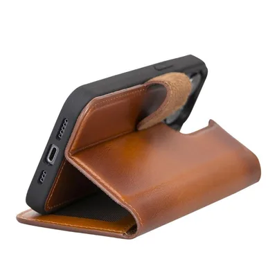 Magic iPhone 13 Pro Max Detachable Leather Wallet Case, Genuine leather (Image 5)