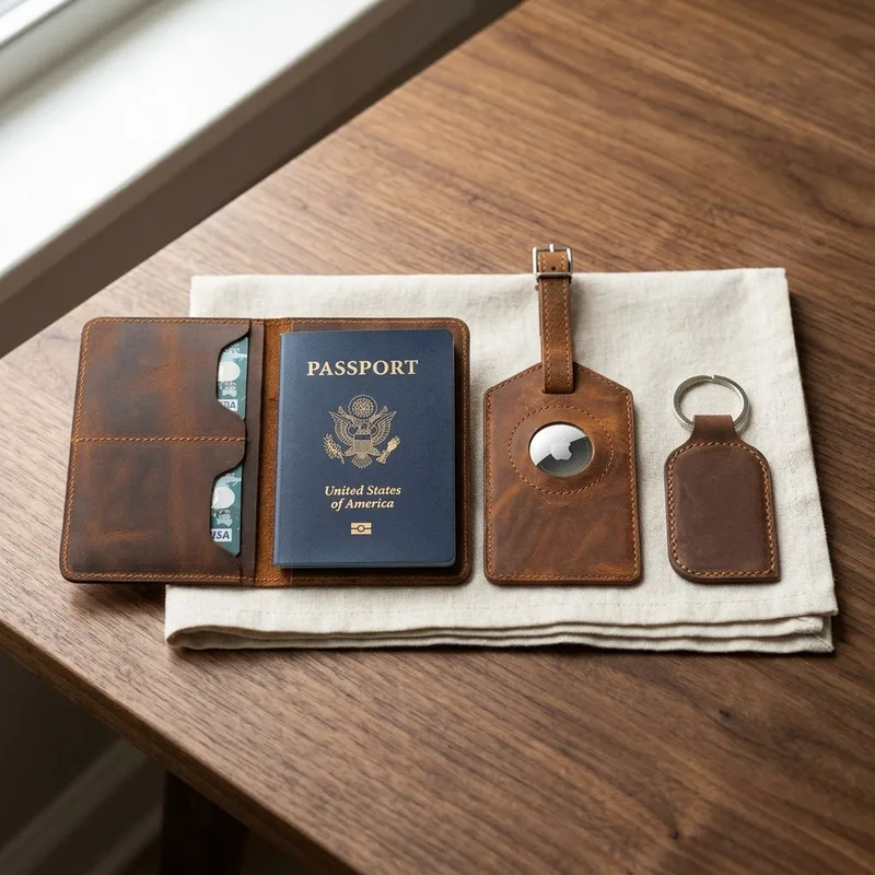 Traveler Gift Set (Saddle Brown)