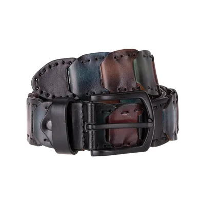Vista Braided Leather Men's Belt, Genuine leather (Image 8)