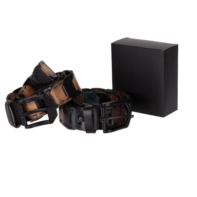 Vista Braided Leather Men's Belt, Genuine leather (Image 3)