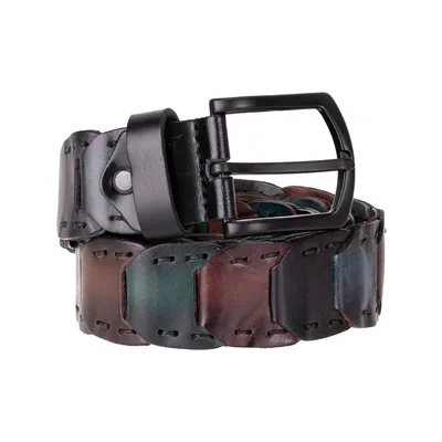 Vista Braided Leather Men's Belt, Genuine leather (Image 7)