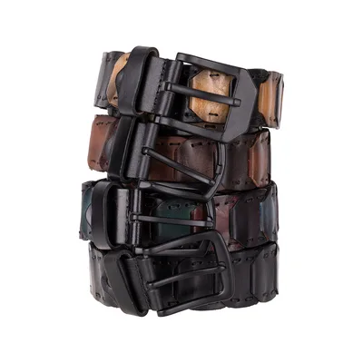 Vista Braided Leather Men's Belt, Genuine leather (Image 2)