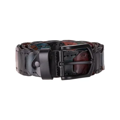 Vista Braided Leather Men's Belt, Genuine leather (Image 10)