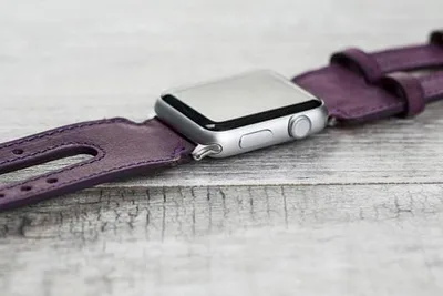 Double Cuff Leather Apple Watch Band, Genuine leather (Image 6)