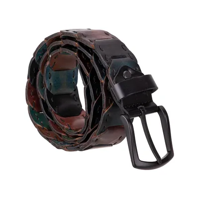 Vista Braided Leather Men's Belt, Genuine leather (Image 9)