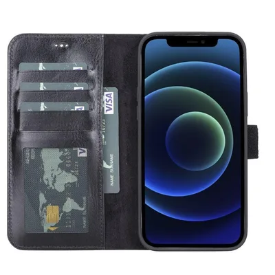 Magic iPhone 13 Pro Max Detachable Leather Wallet Case, Genuine leather (Image 6)